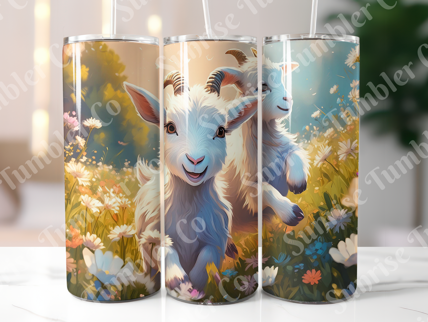 Goat Variety - 20oz and 30oz Tumblers (Glow In The Dark Green And Blue Available)