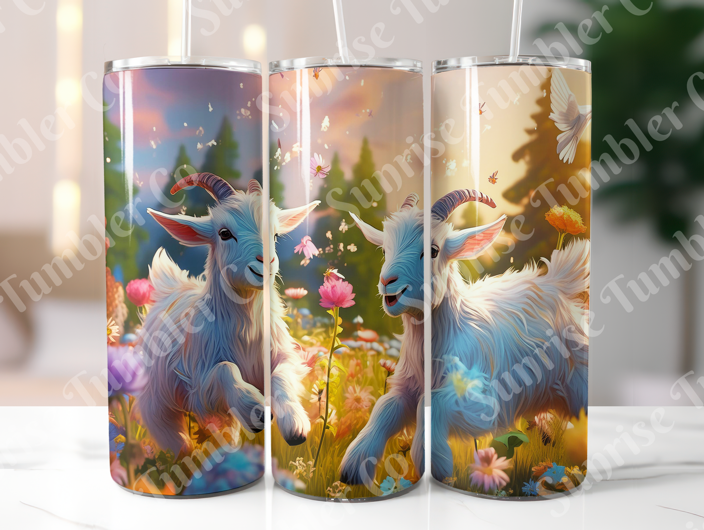 Goat Variety - 20oz and 30oz Tumblers (Glow In The Dark Green And Blue Available)