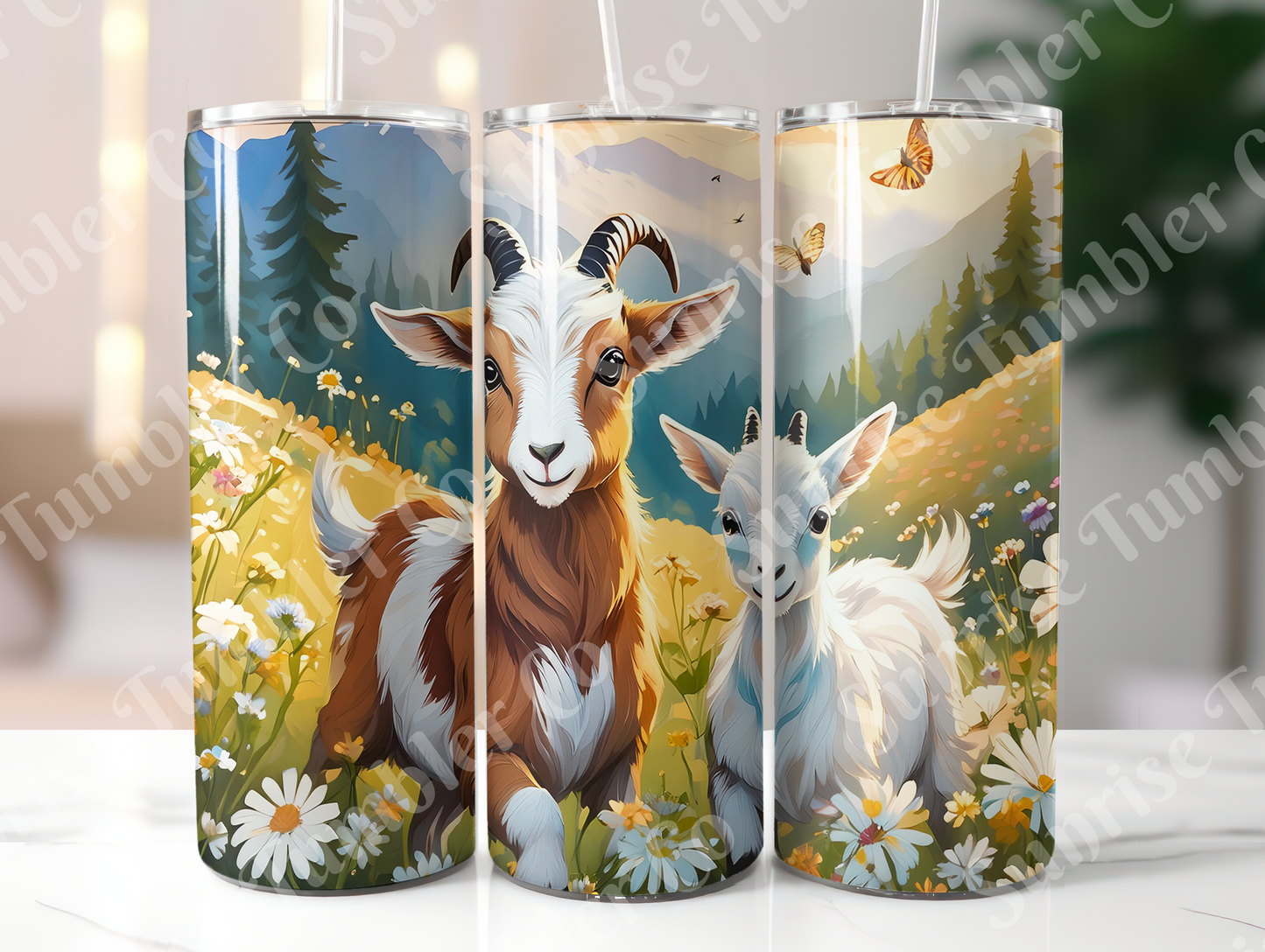 Goat Variety - 20oz and 30oz Tumblers (Glow In The Dark Green And Blue Available)