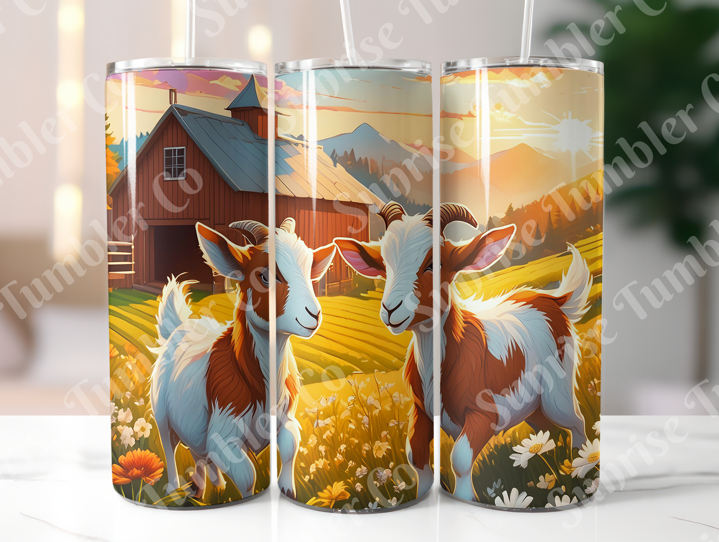 Goat Variety - 20oz and 30oz Tumblers (Glow In The Dark Green And Blue Available)
