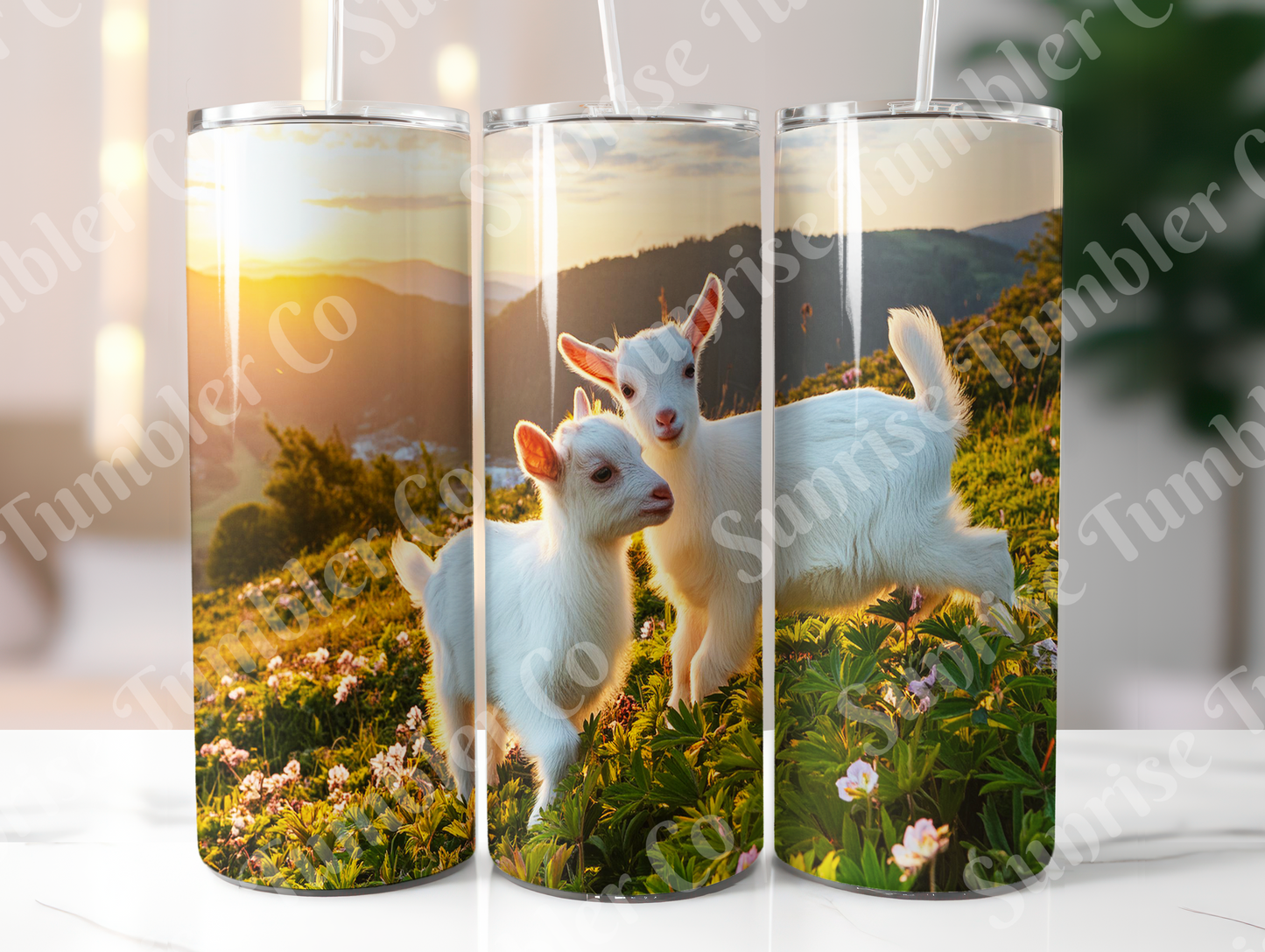 Goat Variety - 20oz and 30oz Tumblers (Glow In The Dark Green And Blue Available)