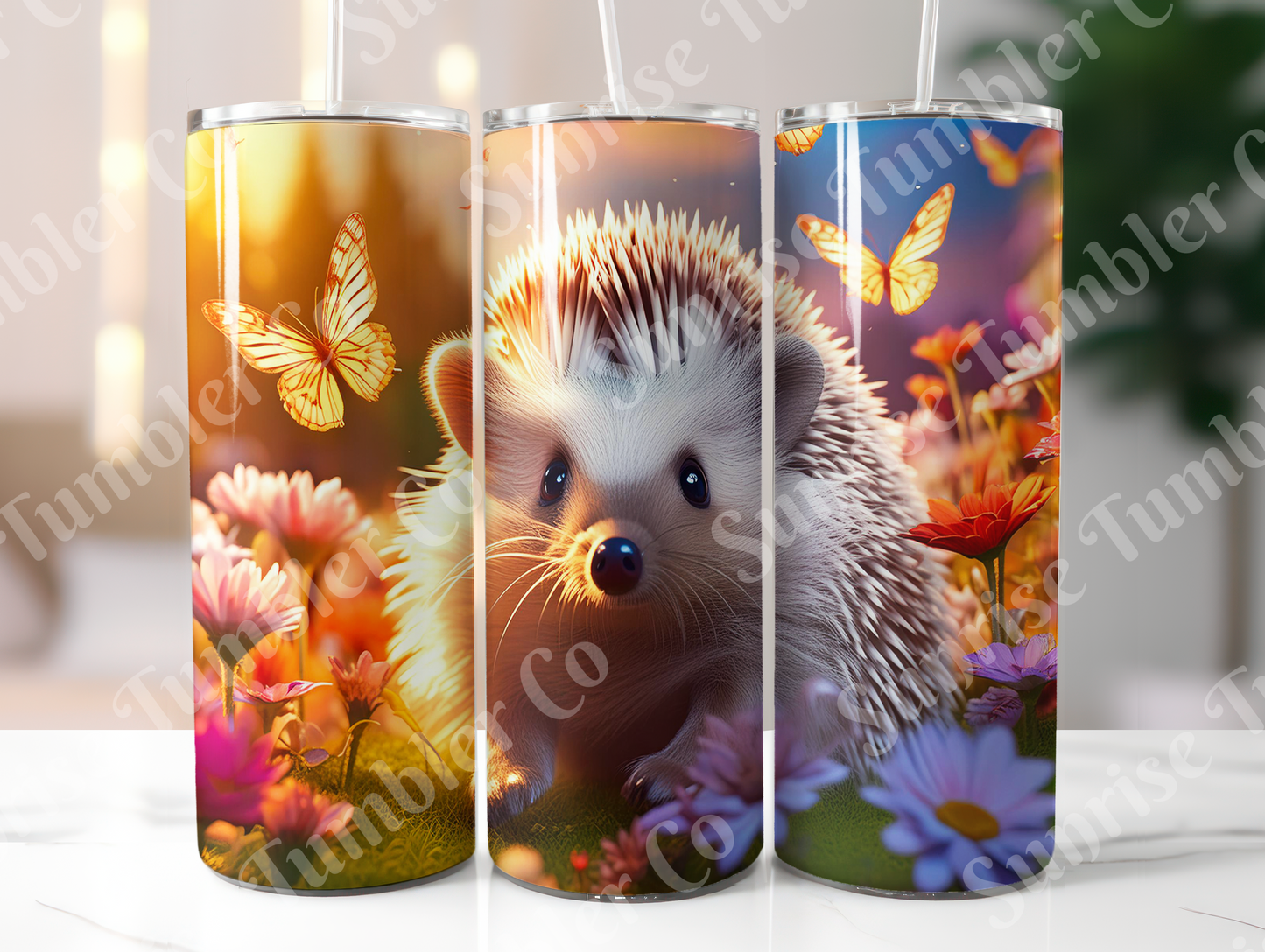 Hedgehog Variety - 20oz and 30oz Tumblers (Glow In The Dark Green And Blue Available)