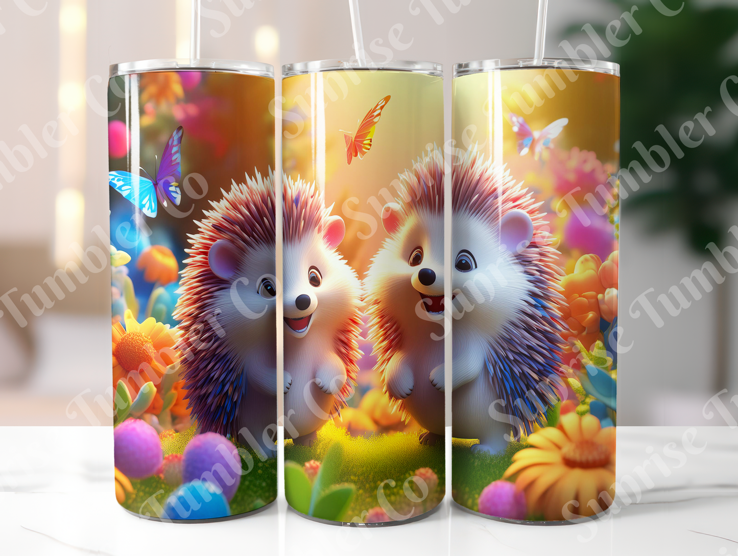 Hedgehog Variety - 20oz and 30oz Tumblers (Glow In The Dark Green And Blue Available)