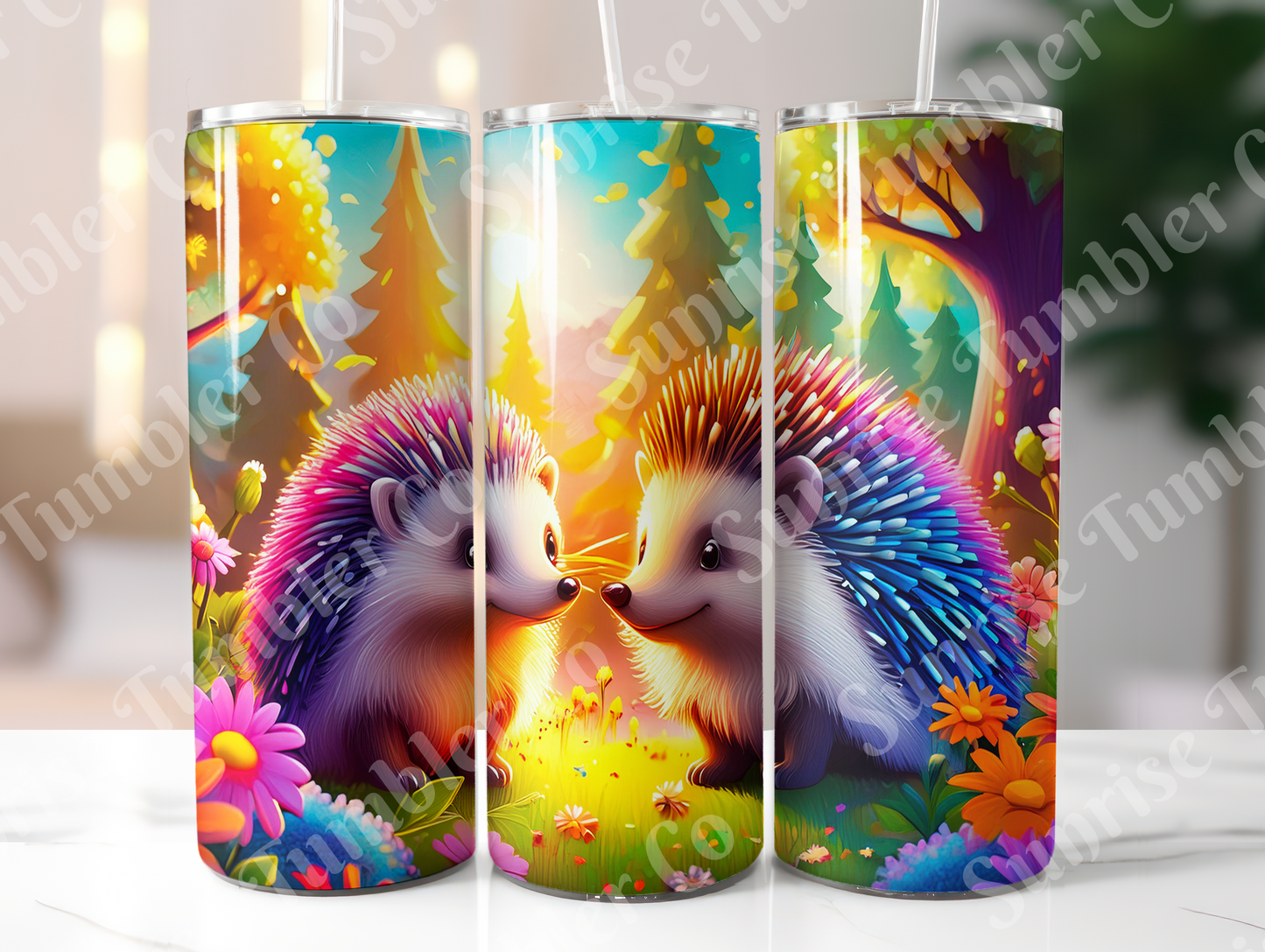 Hedgehog Variety - 20oz and 30oz Tumblers (Glow In The Dark Green And Blue Available)