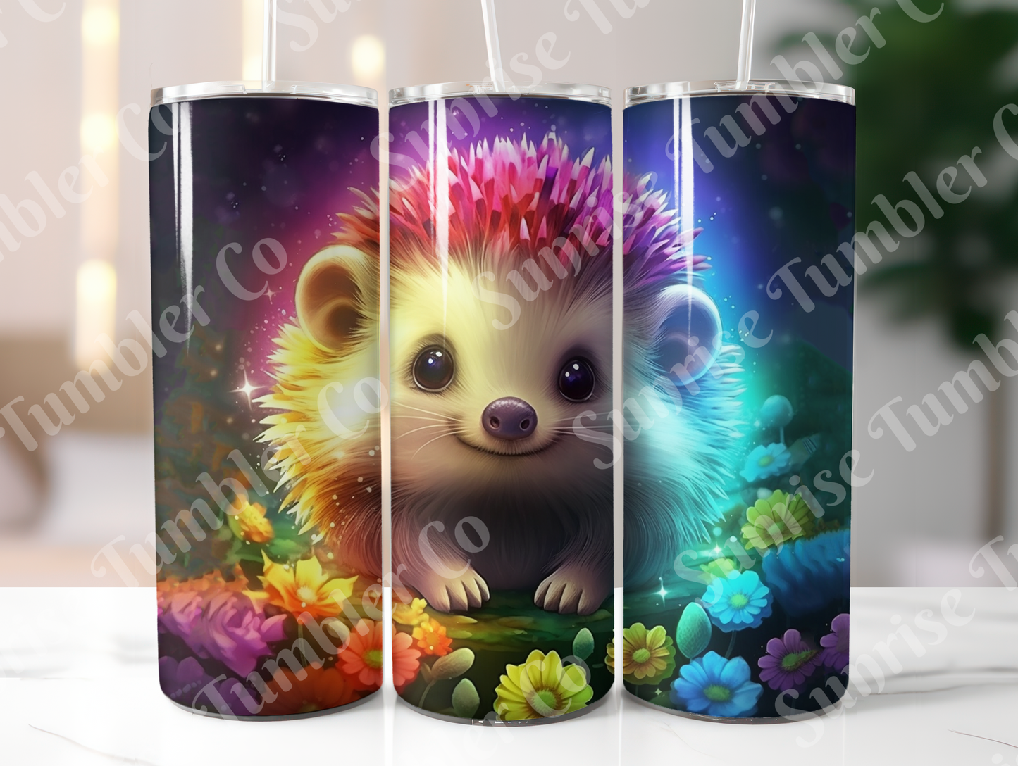 Hedgehog Variety - 20oz and 30oz Tumblers (Glow In The Dark Green And Blue Available)