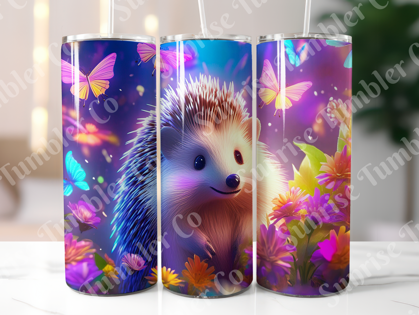 Hedgehog Variety - 20oz and 30oz Tumblers (Glow In The Dark Green And Blue Available)