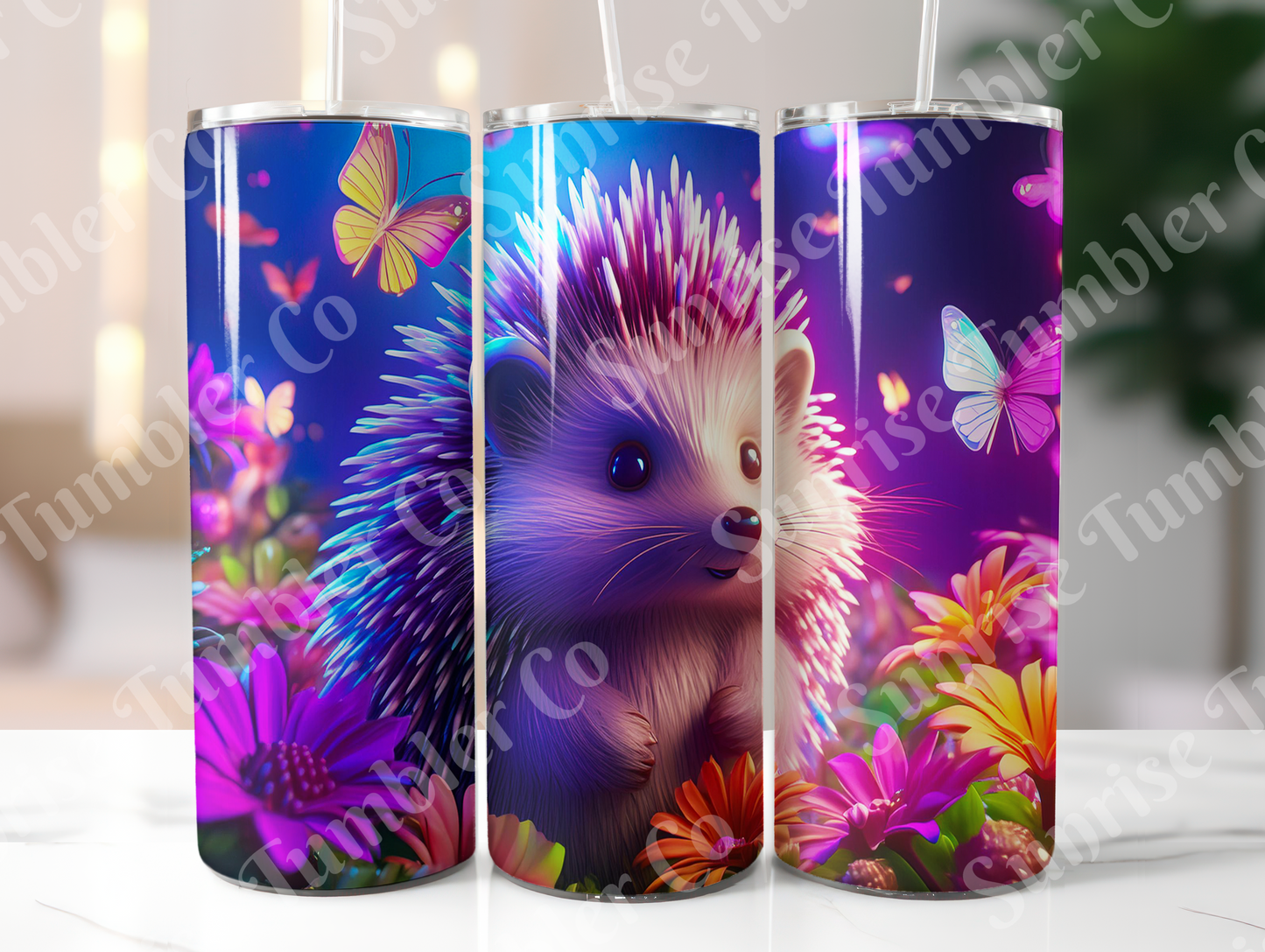 Hedgehog Variety - 20oz and 30oz Tumblers (Glow In The Dark Green And Blue Available)