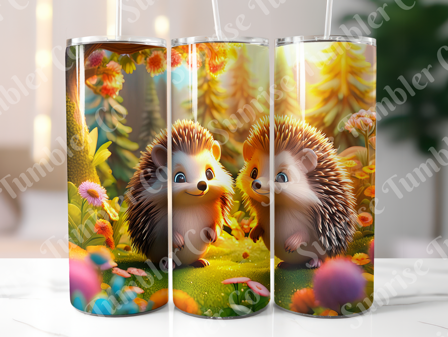 Hedgehog Variety - 20oz and 30oz Tumblers (Glow In The Dark Green And Blue Available)