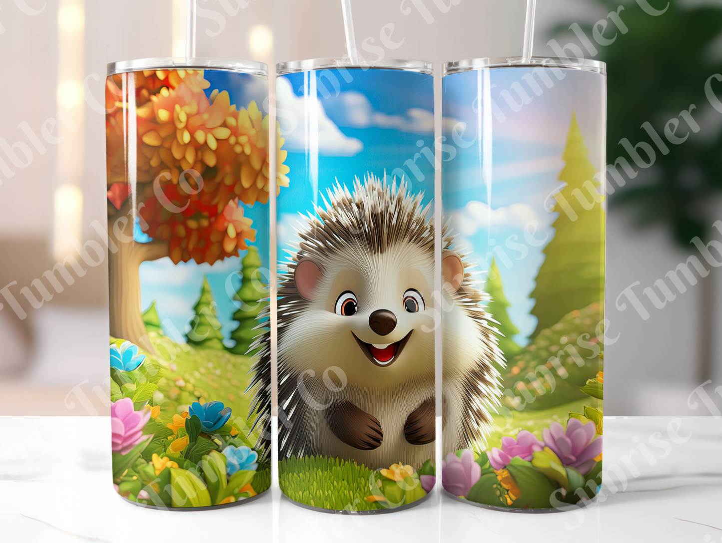 Hedgehog Variety - 20oz and 30oz Tumblers (Glow In The Dark Green And Blue Available)