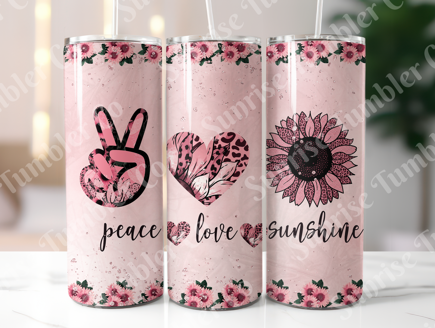 Hippie & Retro Art Variety Part 1 - 20oz and 30oz Tumblers (Glow In The Dark Green And Blue Available)
