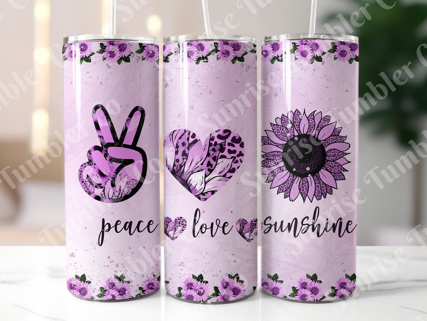 Hippie & Retro Art Variety Part 1 - 20oz and 30oz Tumblers (Glow In The Dark Green And Blue Available)