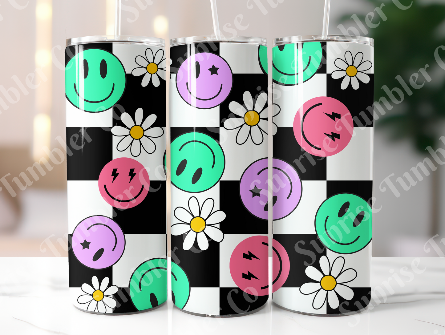 Hippie & Retro Art Variety Part 1 - 20oz and 30oz Tumblers (Glow In The Dark Green And Blue Available)