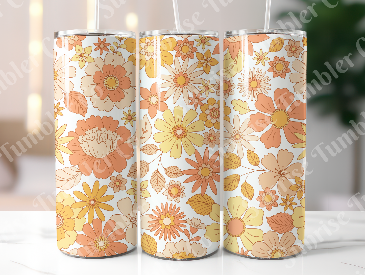 Hippie & Retro Art Variety Part 2 - 20oz and 30oz Tumblers (Glow In The Dark Green And Blue Available)