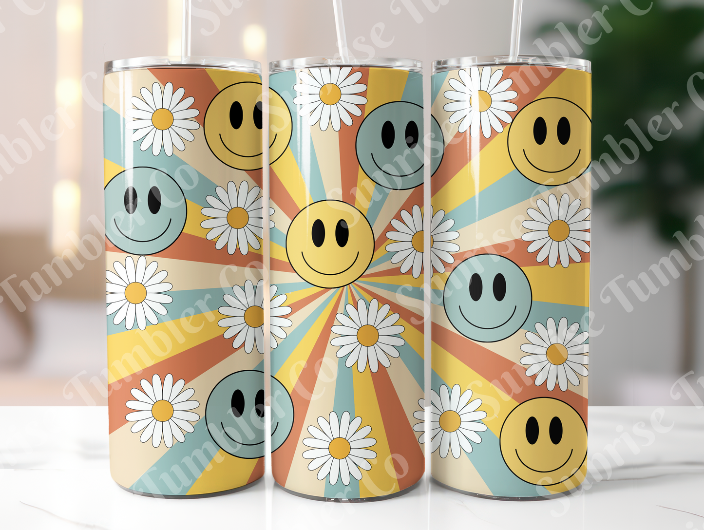 Hippie & Retro Art Variety Part 2 - 20oz and 30oz Tumblers (Glow In The Dark Green And Blue Available)