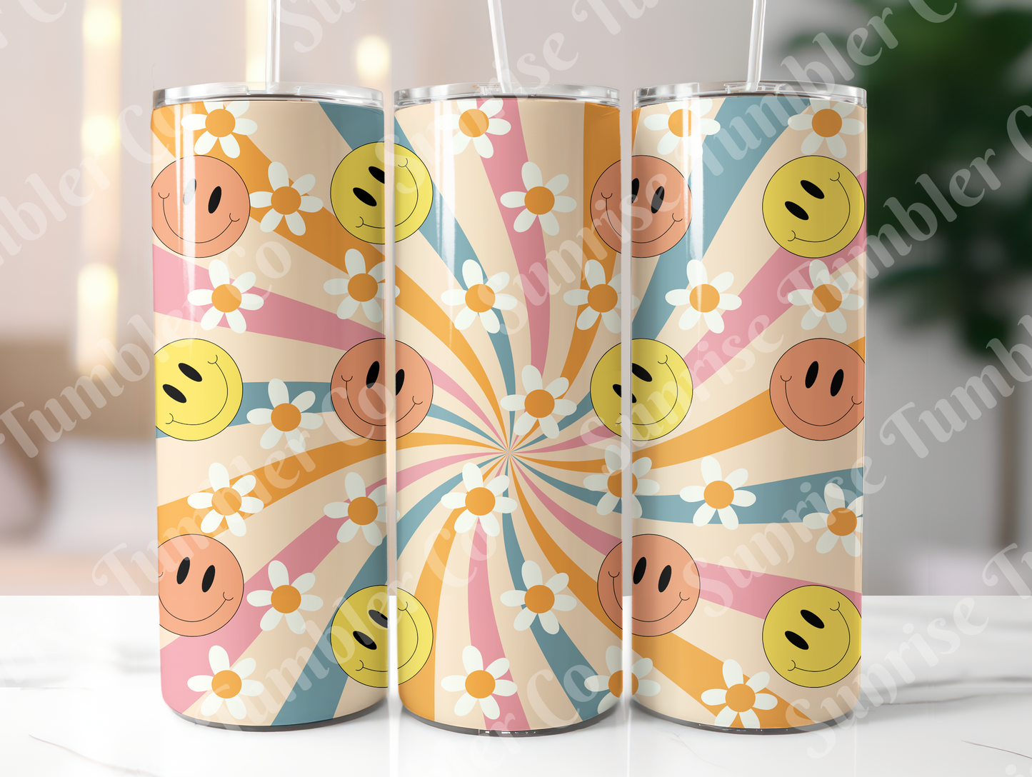 Hippie & Retro Art Variety Part 2 - 20oz and 30oz Tumblers (Glow In The Dark Green And Blue Available)