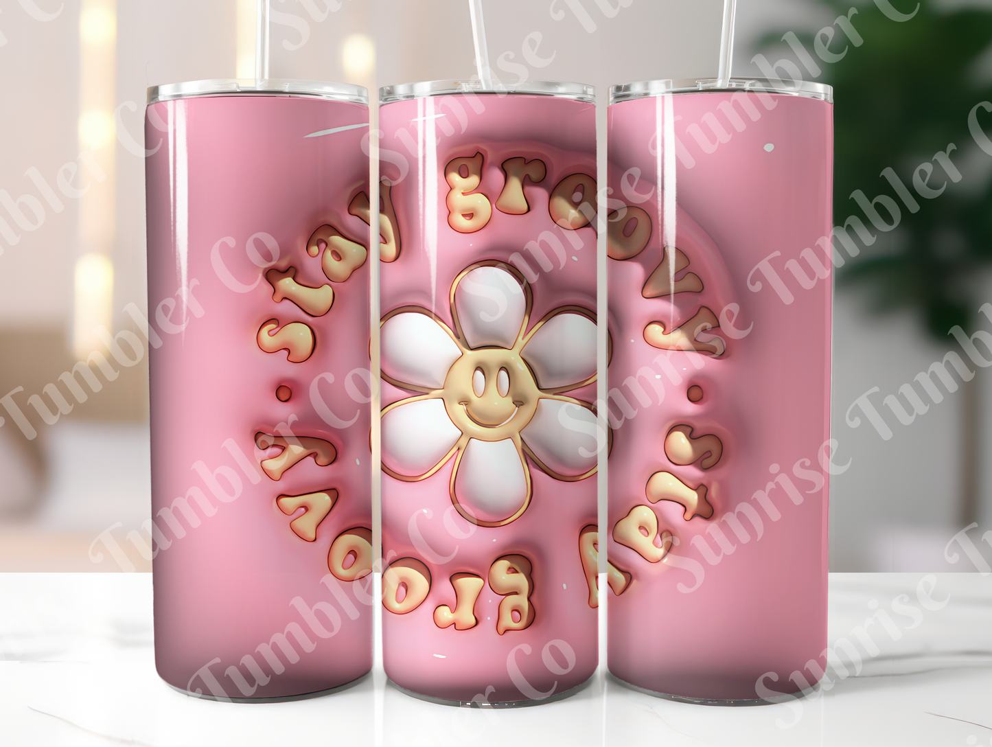 Hippie & Retro Art Variety Part 2 - 20oz and 30oz Tumblers (Glow In The Dark Green And Blue Available)