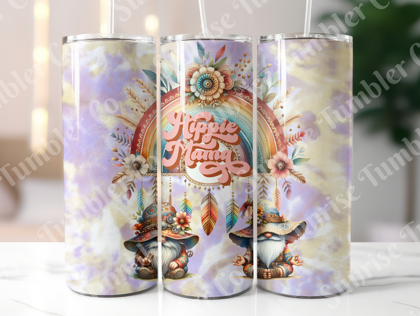 Hippie & Retro Art Variety Part 1 - 20oz and 30oz Tumblers (Glow In The Dark Green And Blue Available)