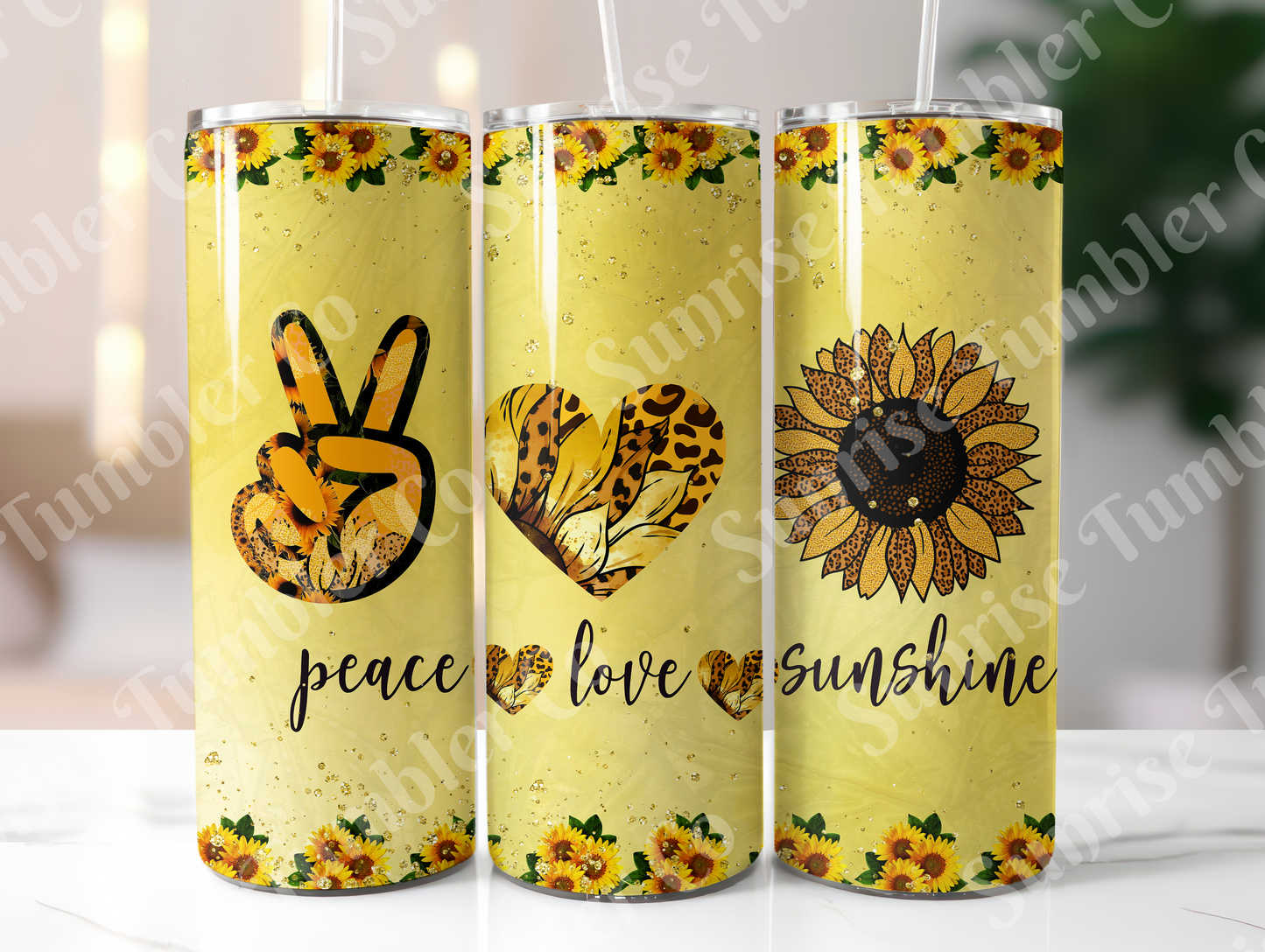 Hippie & Retro Art Variety Part 1 - 20oz and 30oz Tumblers (Glow In The Dark Green And Blue Available)