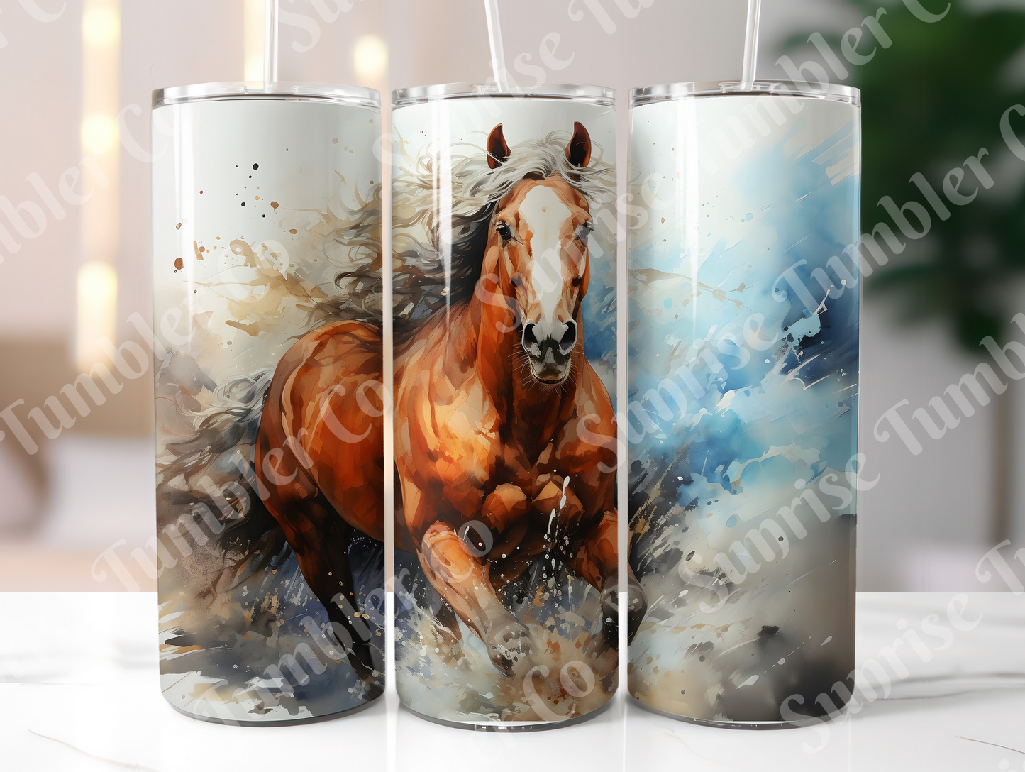 Horse Variety Part 4 - 20oz and 30oz Tumblers (Glow In The Dark Green And Blue Available)