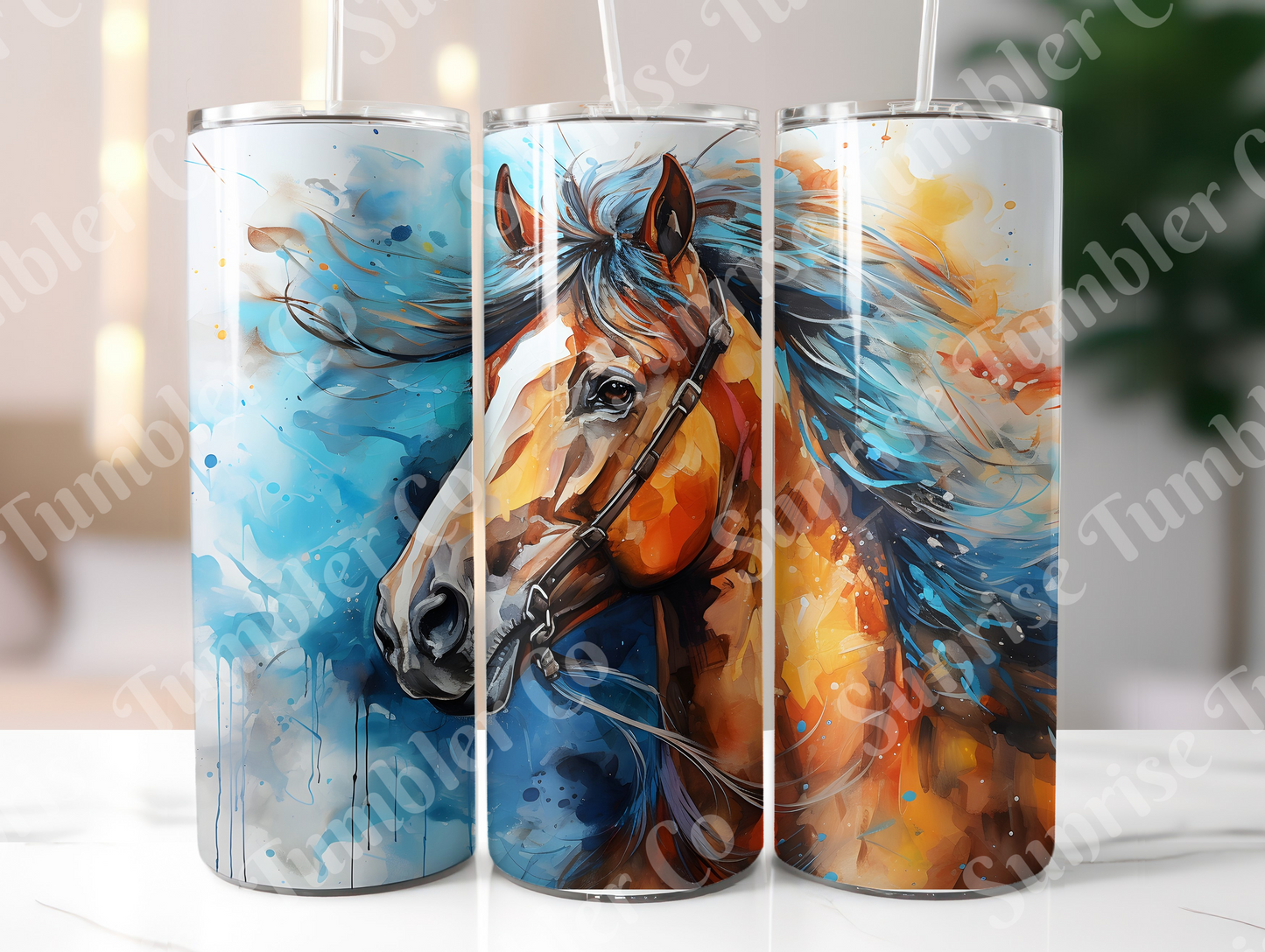 Horse Variety Part 4 - 20oz and 30oz Tumblers (Glow In The Dark Green And Blue Available)