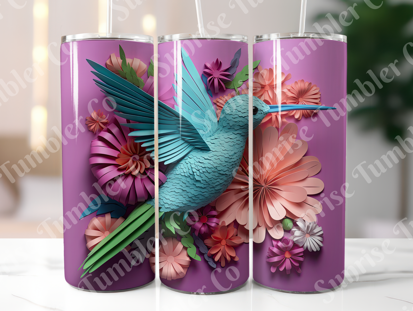 Hummingbird Variety Part 1 - 20oz and 30oz Tumblers (Glow In The Dark Green And Blue Available)