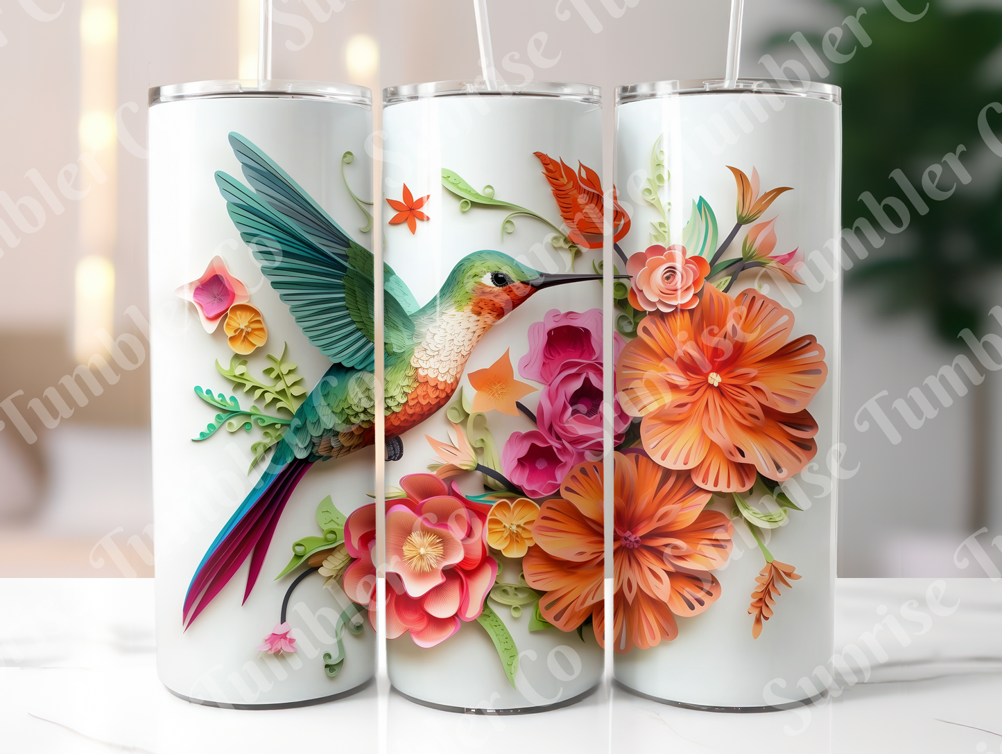 Hummingbird Variety Part 1 - 20oz and 30oz Tumblers (Glow In The Dark Green And Blue Available)