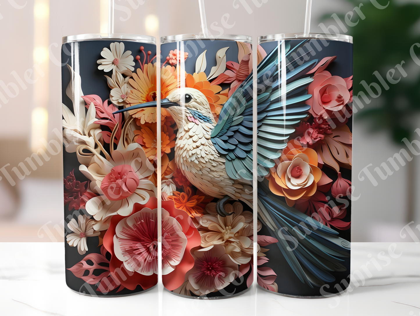 Hummingbird Variety Part 1 - 20oz and 30oz Tumblers (Glow In The Dark Green And Blue Available)