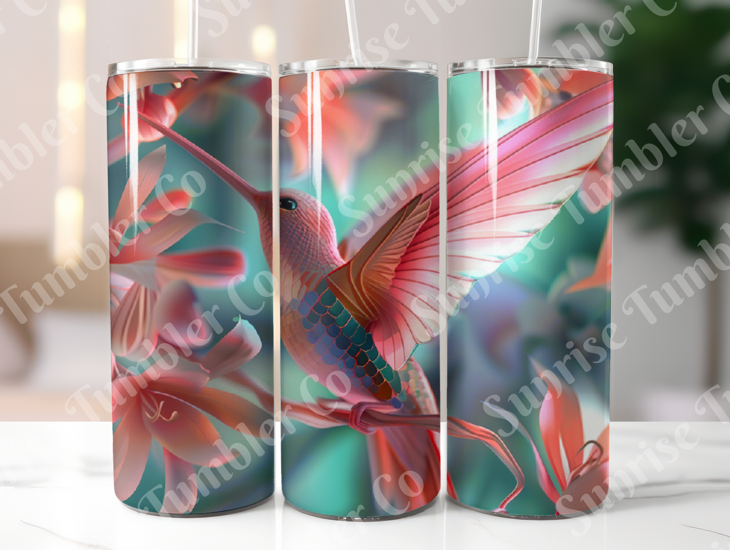 Hummingbird Variety Part 2 - 20oz and 30oz Tumblers (Glow In The Dark Green And Blue Available)