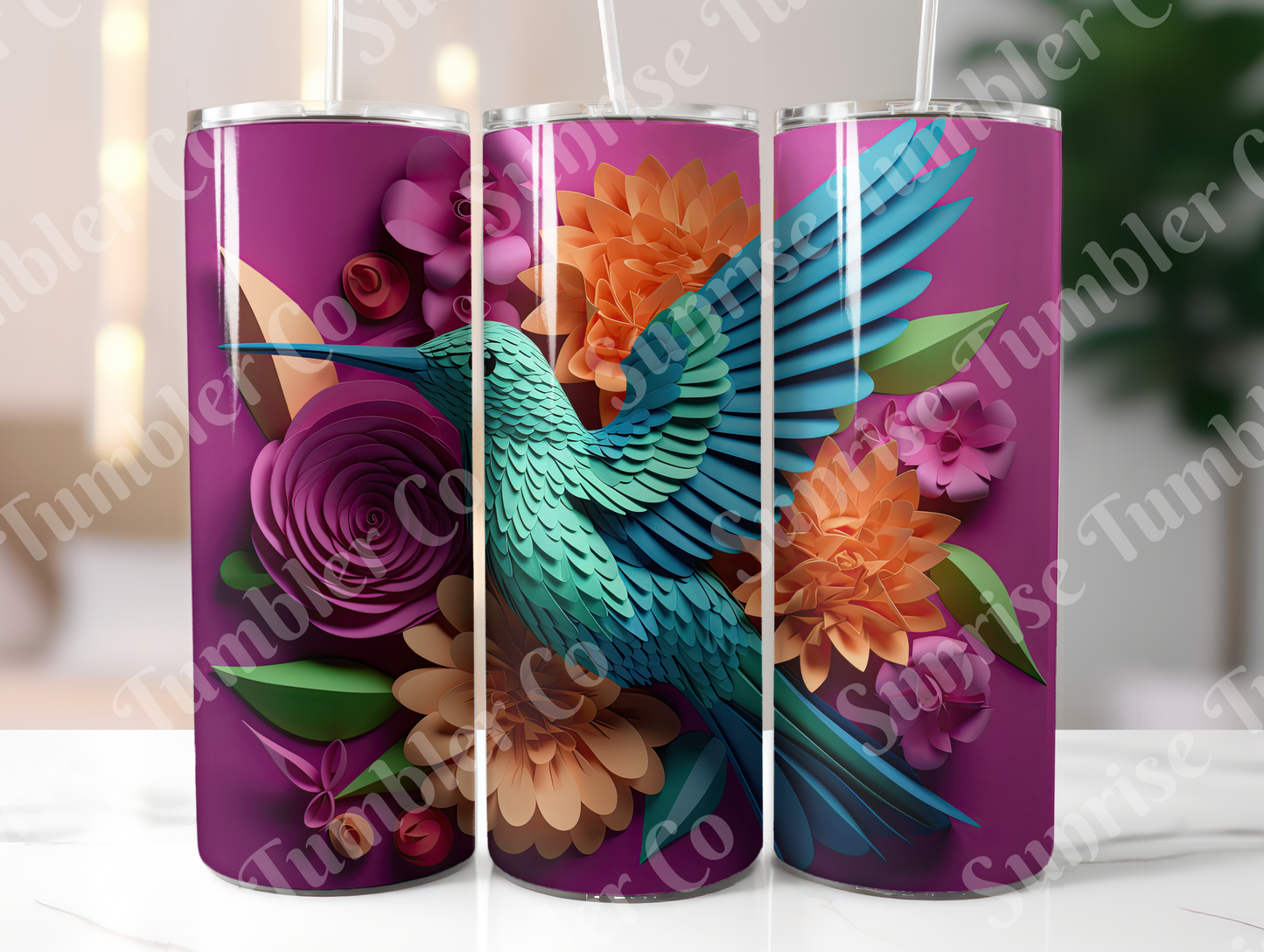 Hummingbird Variety Part 1 - 20oz and 30oz Tumblers (Glow In The Dark Green And Blue Available)