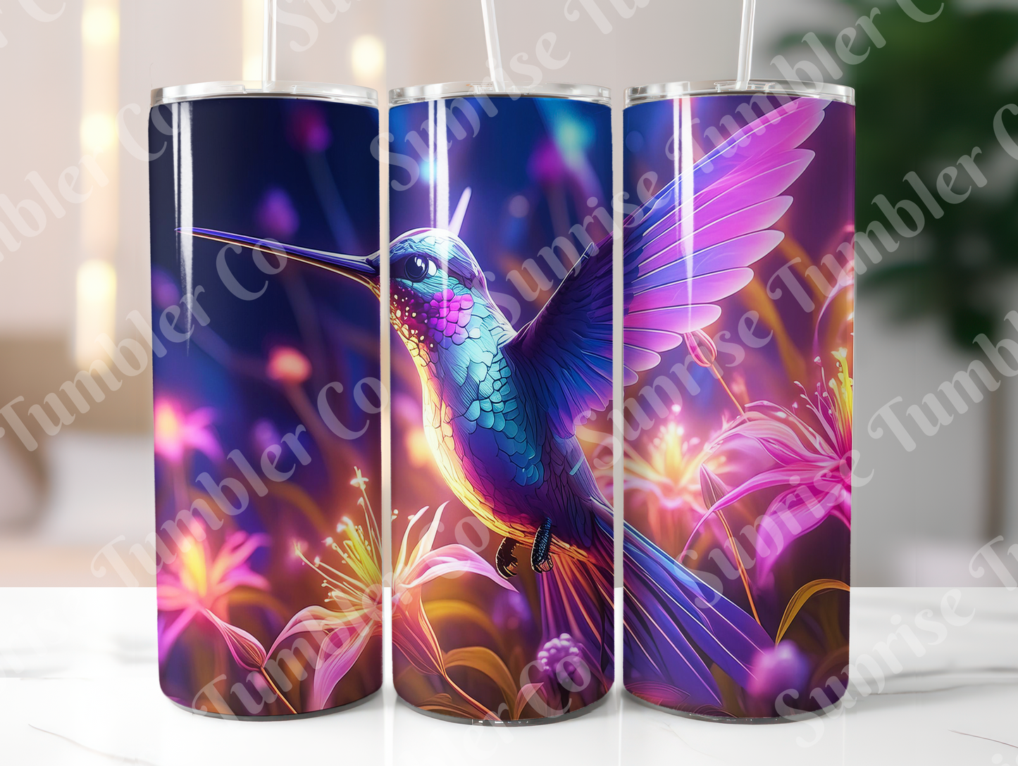 Hummingbird Variety Part 2 - 20oz and 30oz Tumblers (Glow In The Dark Green And Blue Available)