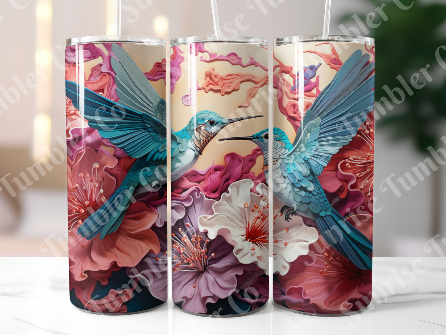 Hummingbird Variety Part 2 - 20oz and 30oz Tumblers (Glow In The Dark Green And Blue Available)