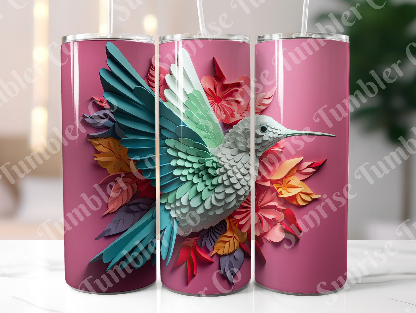 Hummingbird Variety Part 2 - 20oz and 30oz Tumblers (Glow In The Dark Green And Blue Available)