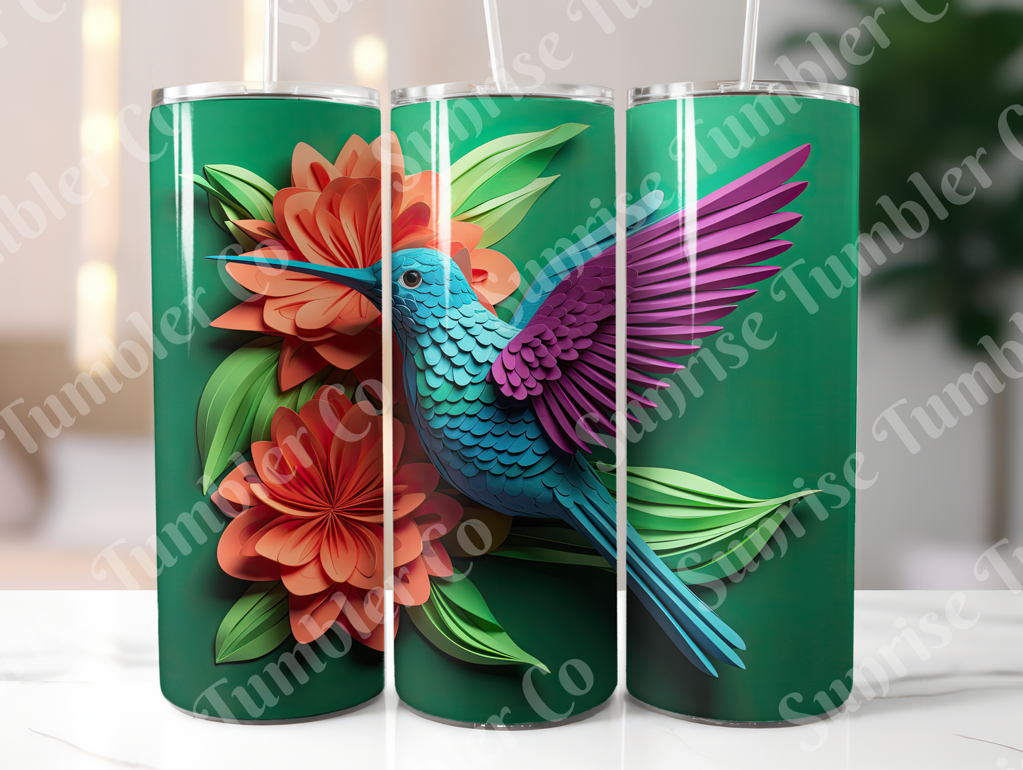 Hummingbird Variety Part 2 - 20oz and 30oz Tumblers (Glow In The Dark Green And Blue Available)