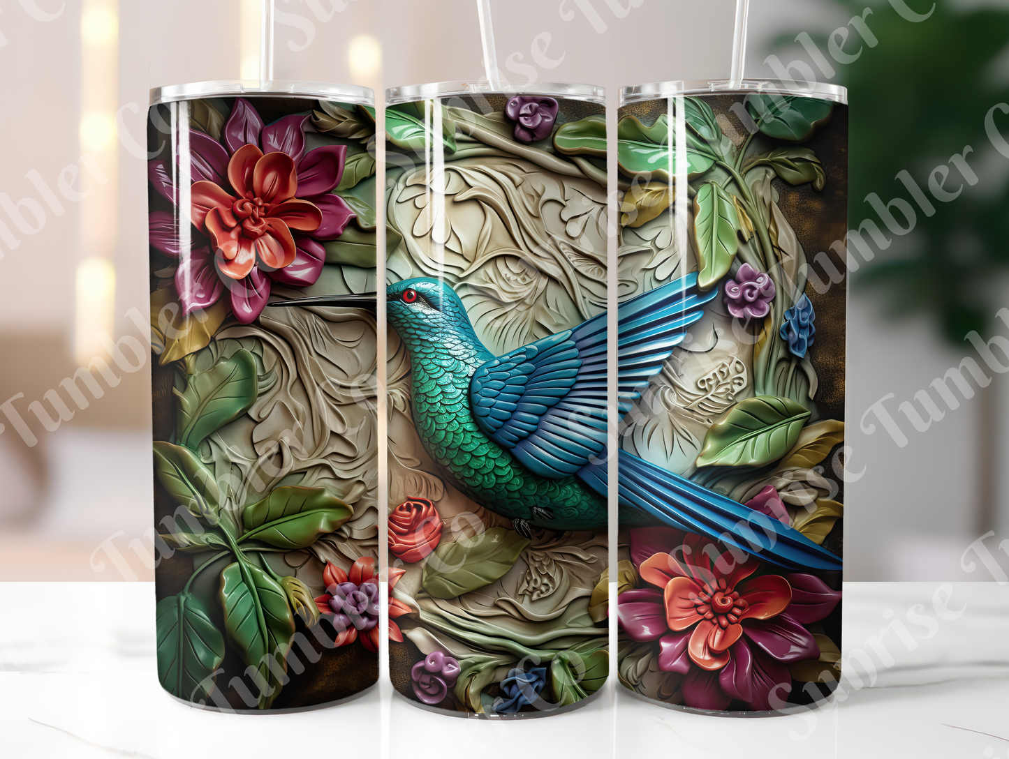 Hummingbird Variety Part 2 - 20oz and 30oz Tumblers (Glow In The Dark Green And Blue Available)