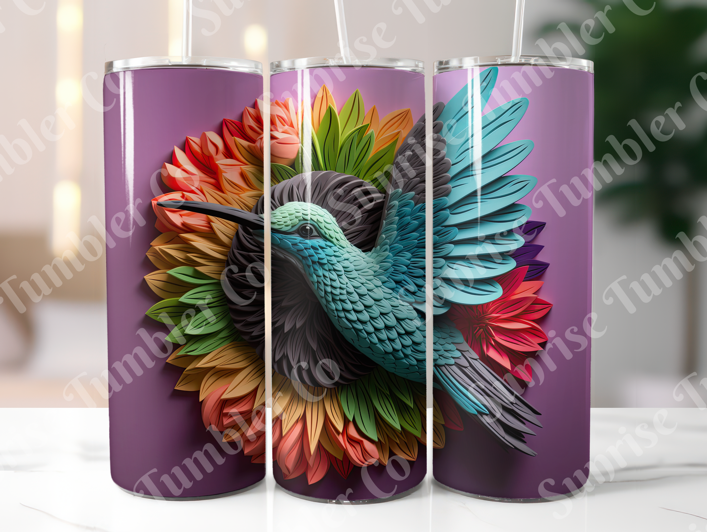 Hummingbird Variety Part 1 - 20oz and 30oz Tumblers (Glow In The Dark Green And Blue Available)