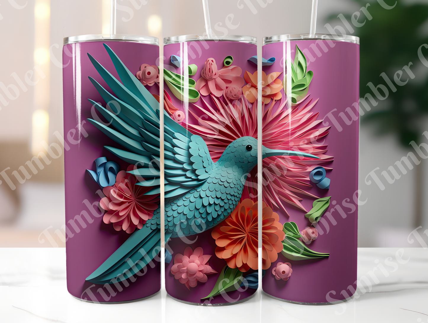 Hummingbird Variety Part 1 - 20oz and 30oz Tumblers (Glow In The Dark Green And Blue Available)
