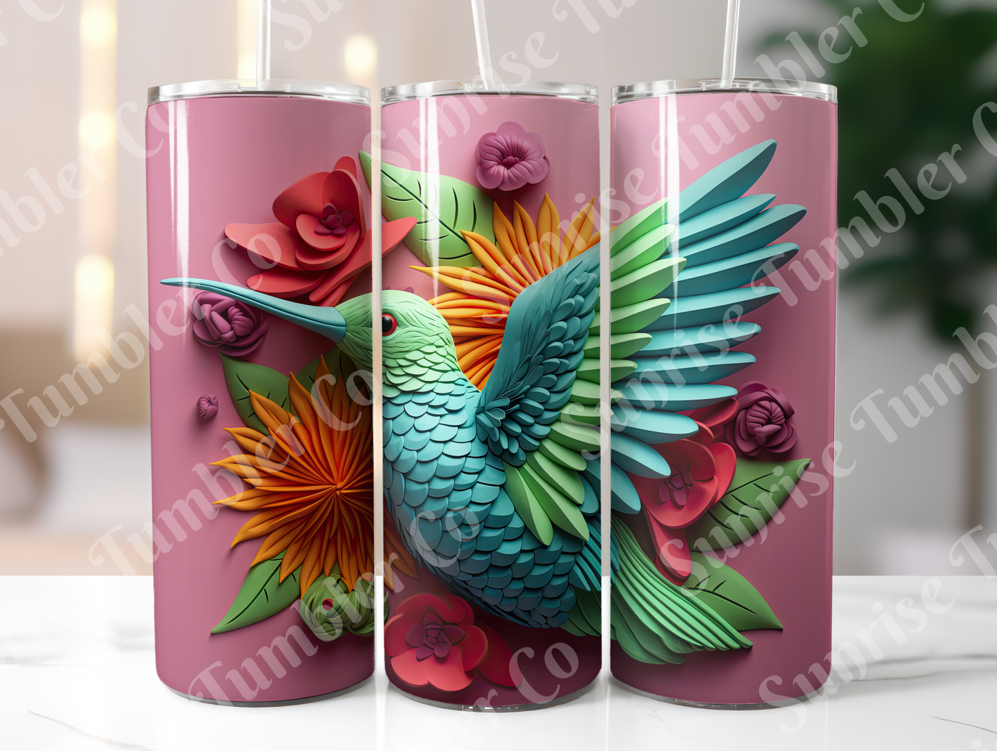 Hummingbird Variety Part 1 - 20oz and 30oz Tumblers (Glow In The Dark Green And Blue Available)