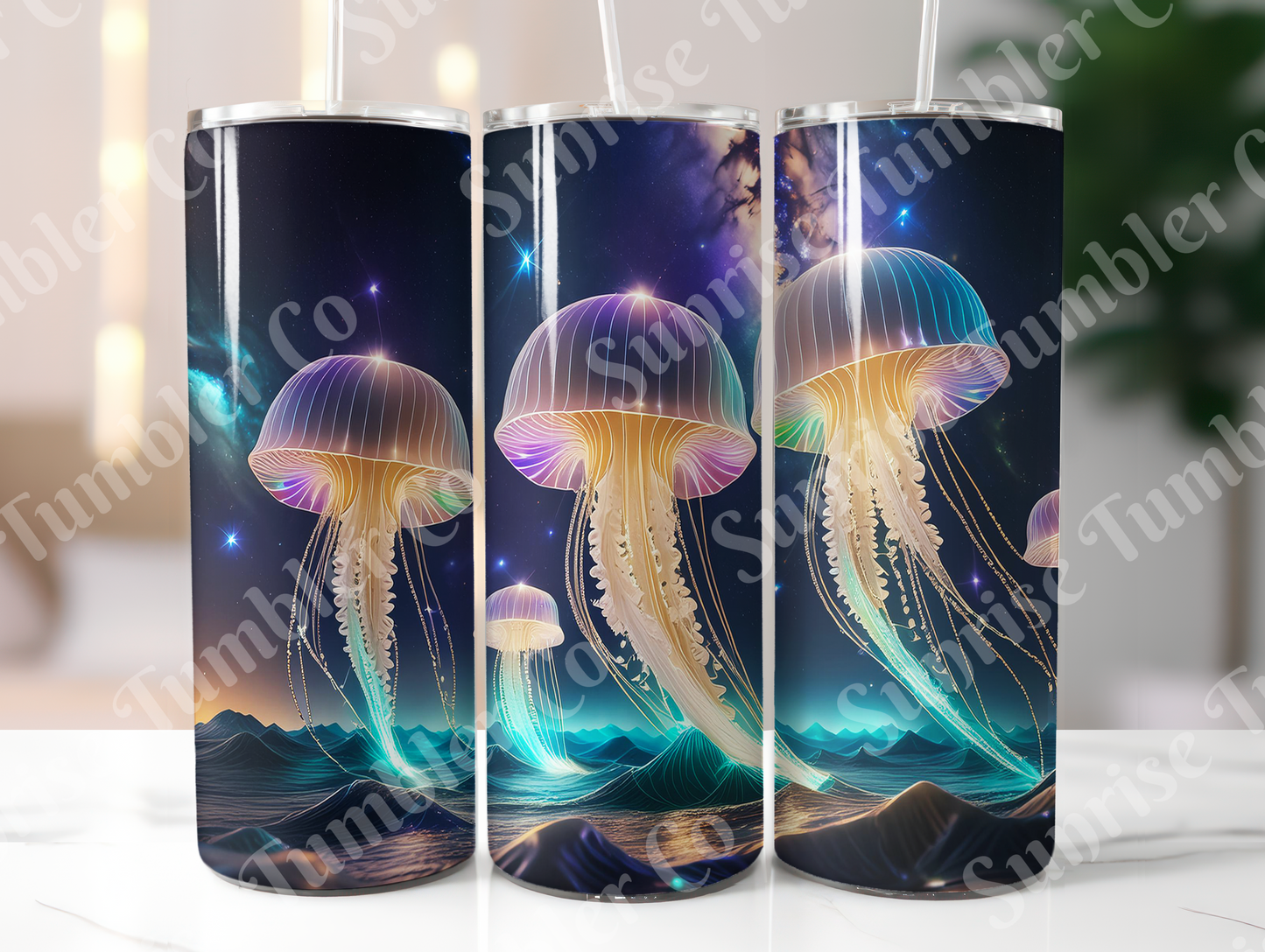 Jellyfish Variety - 20oz and 30oz Tumblers (Glow In The Dark Green And Blue Available)