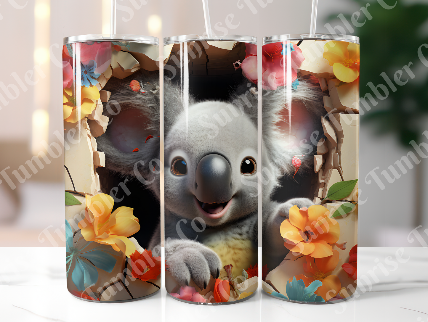 Koala Variety Part 1 - 20oz and 30oz Tumblers (Glow In The Dark Green And Blue Available)