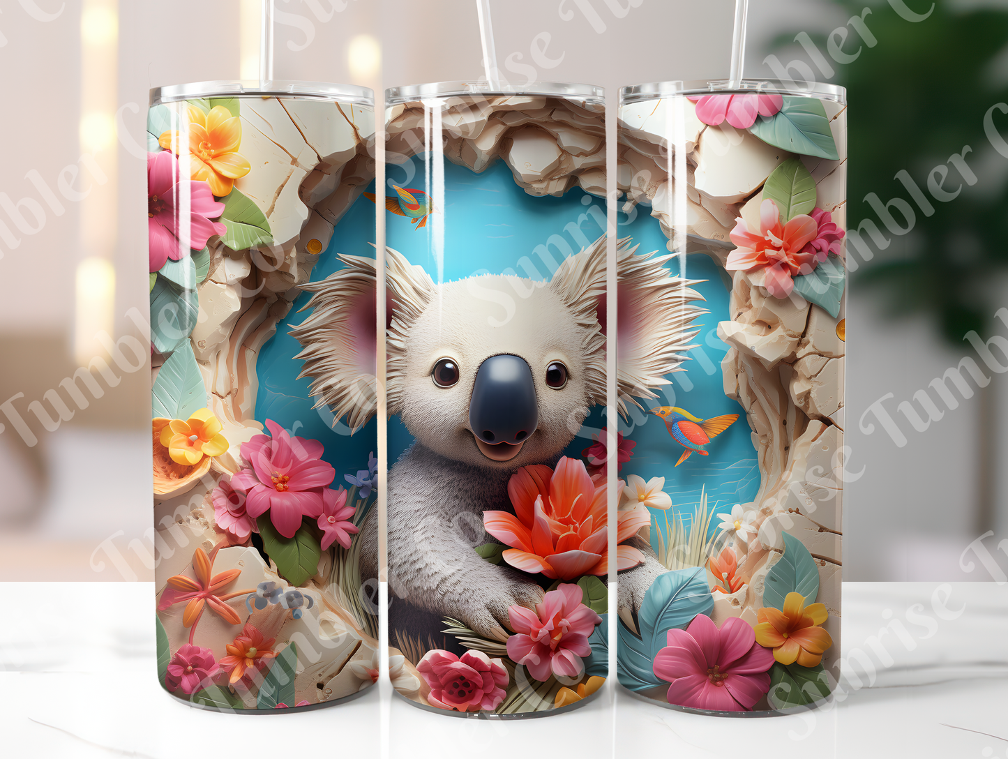 Koala Variety Part 1 - 20oz and 30oz Tumblers (Glow In The Dark Green And Blue Available)