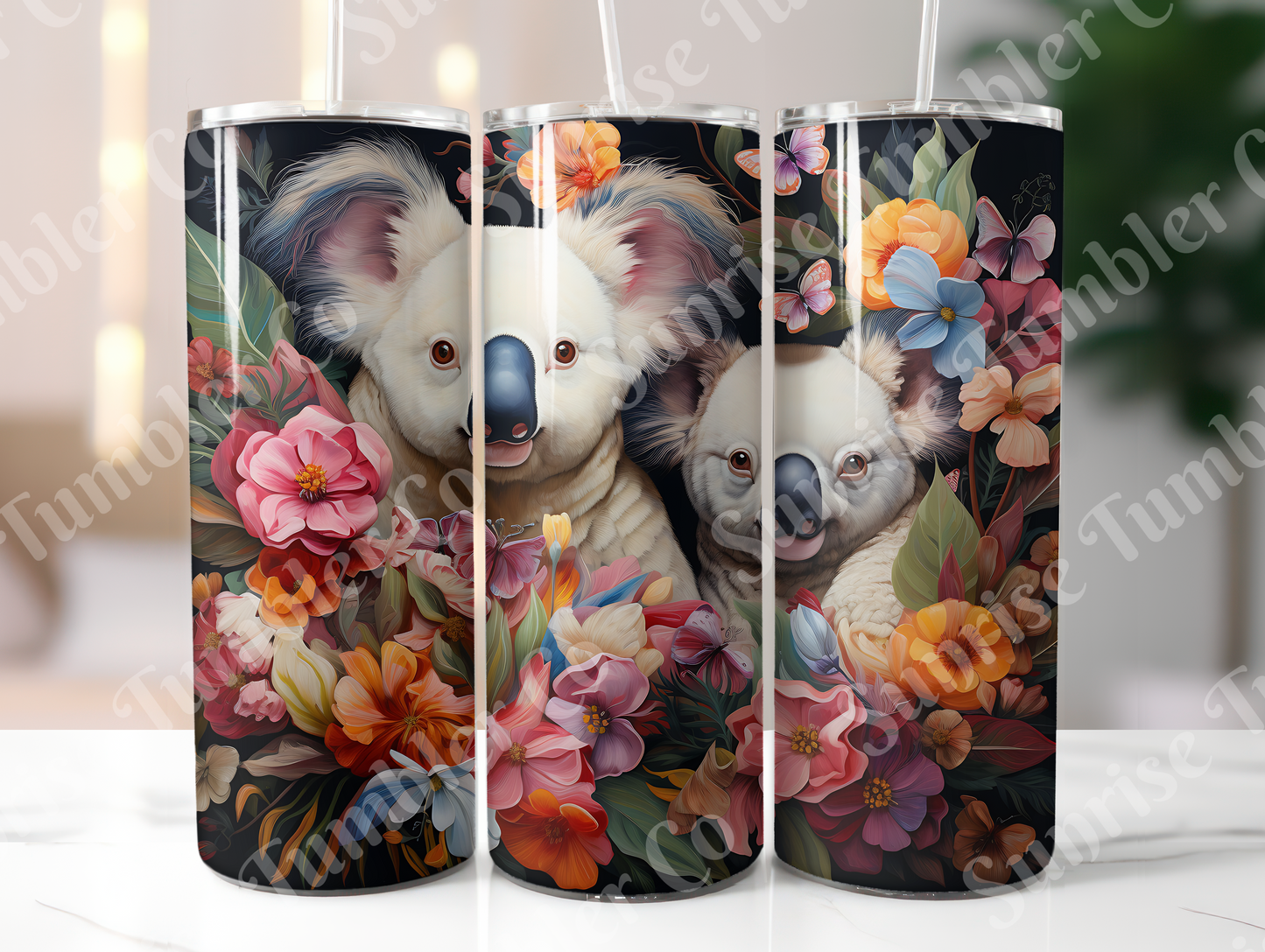 Koala Variety Part 2 - 20oz and 30oz Tumblers (Glow In The Dark Green And Blue Available)