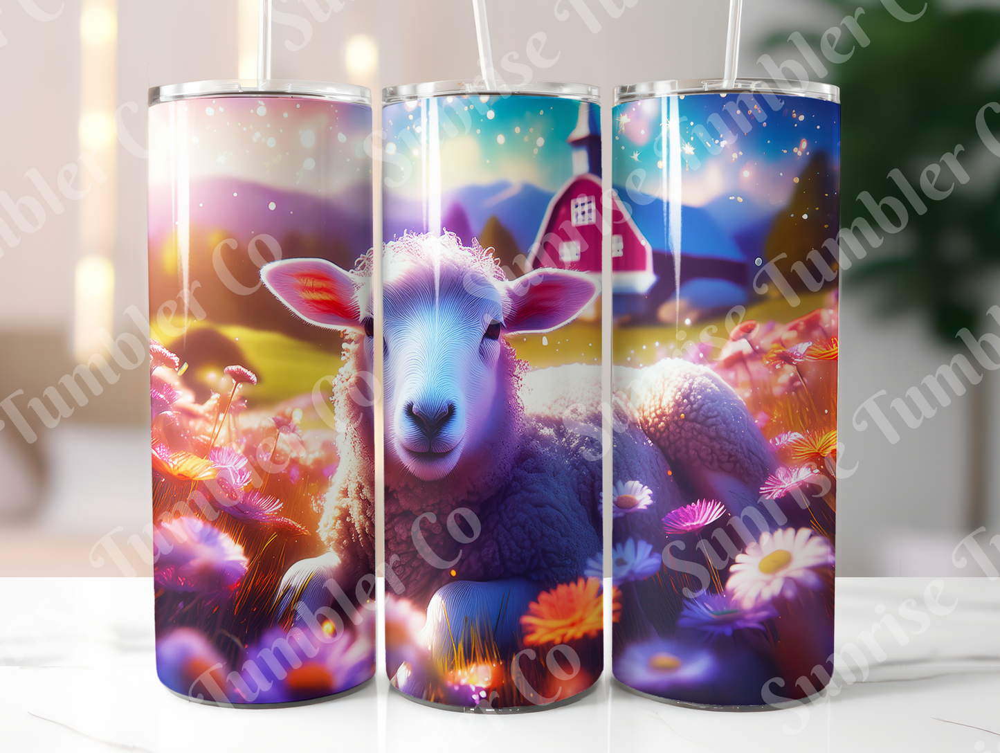 Lamb & Sheep Variety - 20oz and 30oz Tumblers (Glow In The Dark Green And Blue Available)