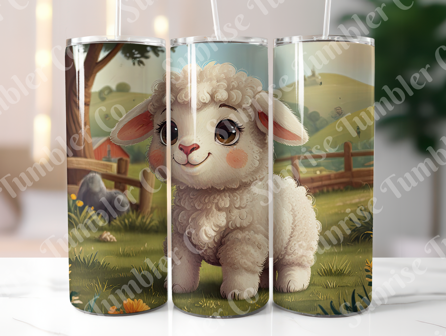 Lamb & Sheep Variety - 20oz and 30oz Tumblers (Glow In The Dark Green And Blue Available)