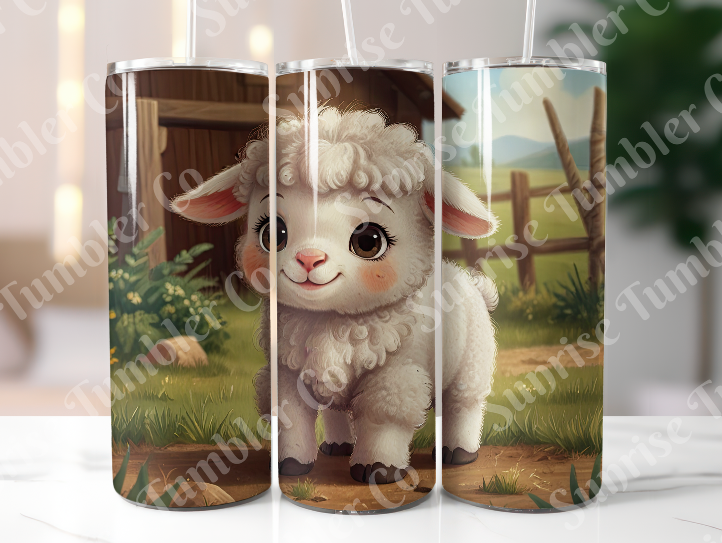 Lamb & Sheep Variety - 20oz and 30oz Tumblers (Glow In The Dark Green And Blue Available)