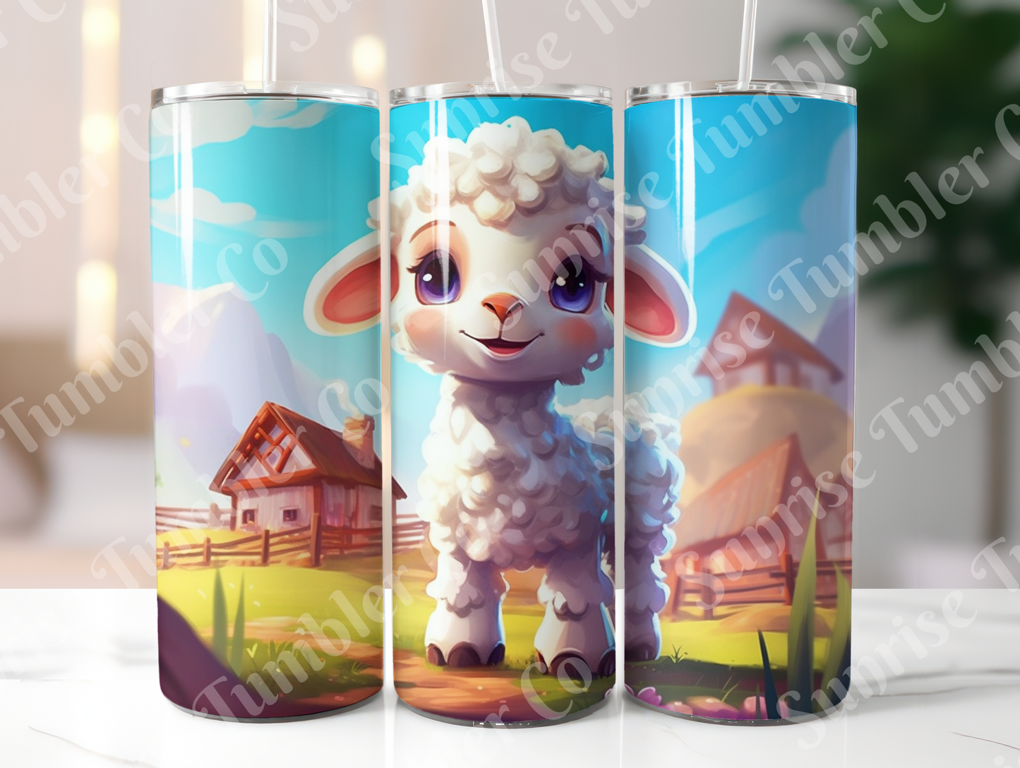 Lamb & Sheep Variety - 20oz and 30oz Tumblers (Glow In The Dark Green And Blue Available)