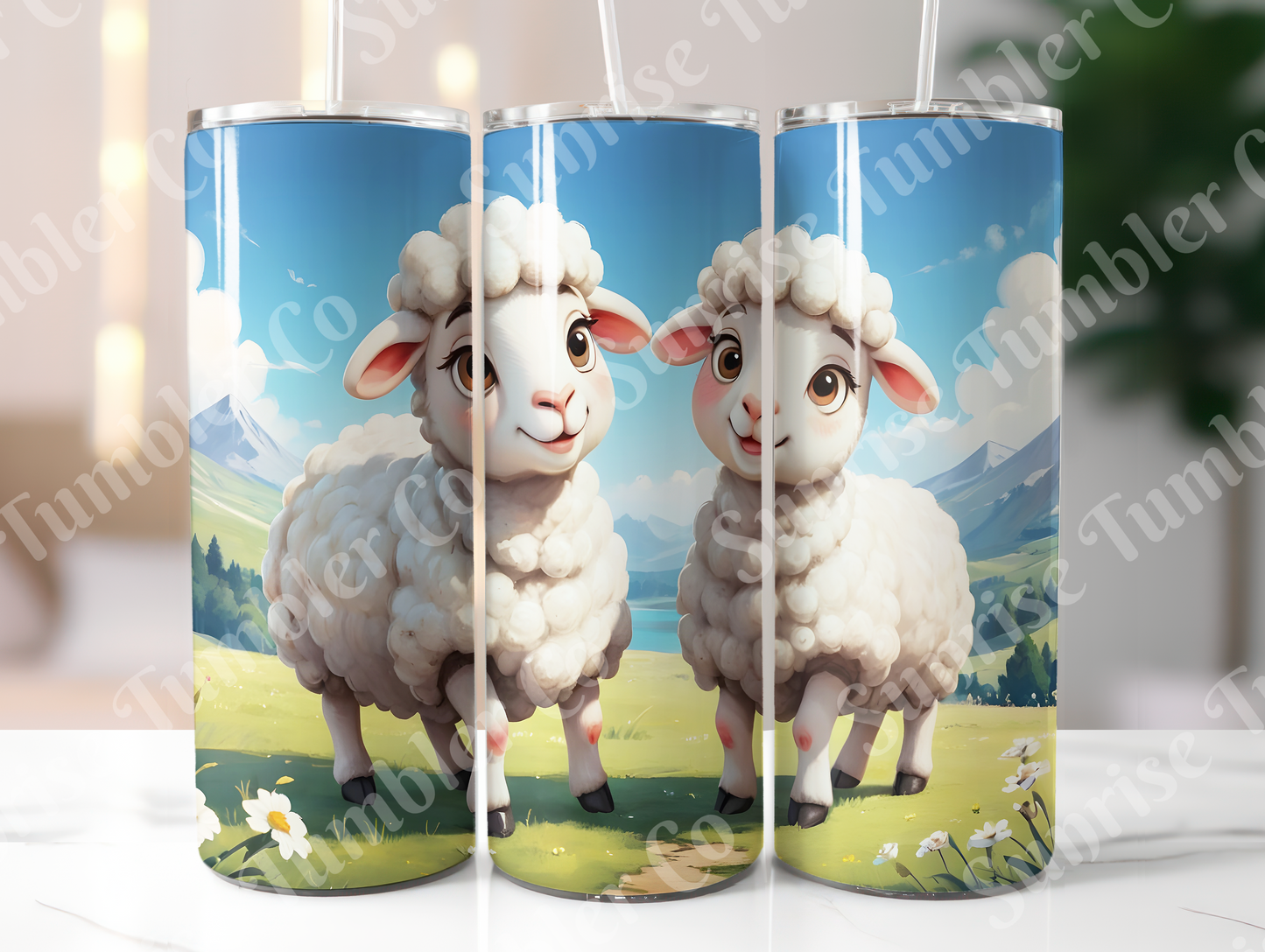 Lamb & Sheep Variety - 20oz and 30oz Tumblers (Glow In The Dark Green And Blue Available)