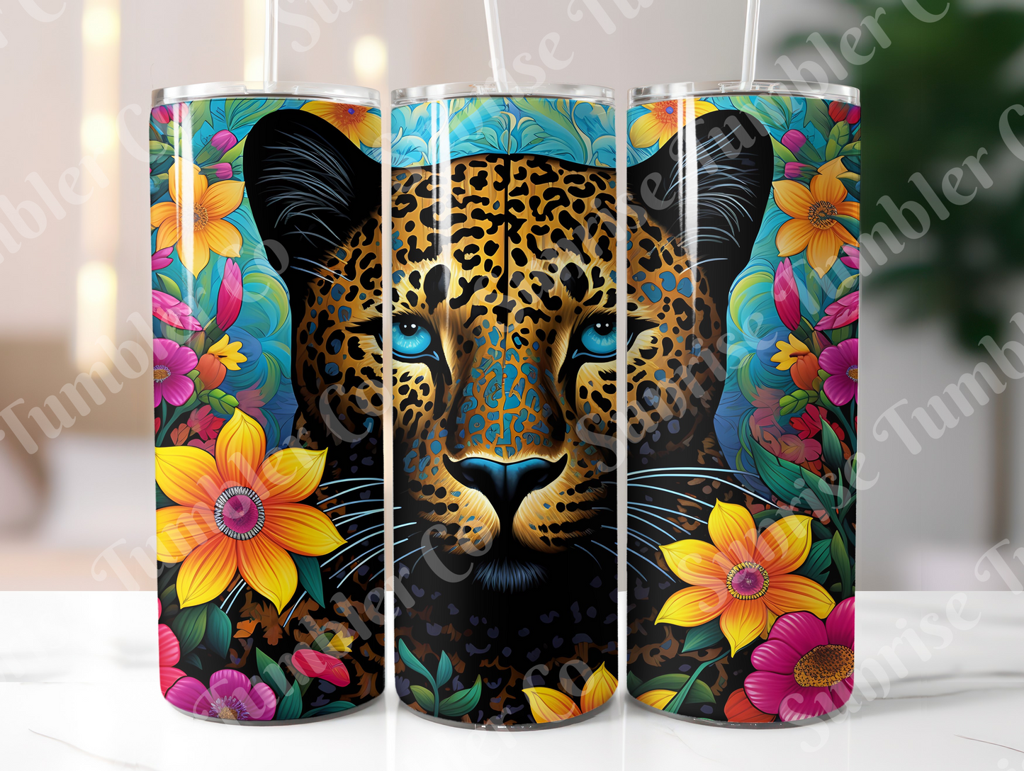 Snow Leopard Variety Part 2 - 20oz and 30oz Tumblers (Glow In The Dark Green And Blue Available)