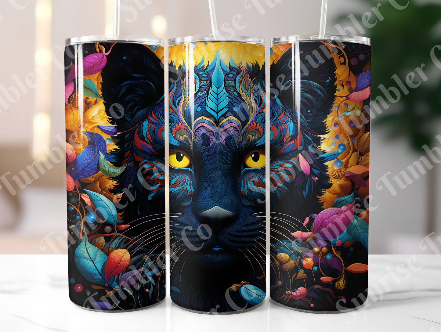 Snow Leopard Variety Part 2 - 20oz and 30oz Tumblers (Glow In The Dark Green And Blue Available)