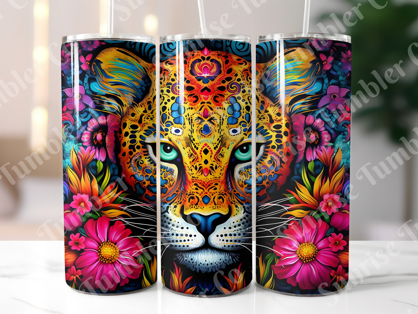 Snow Leopard Variety Part 1 - 20oz and 30oz Tumblers (Glow In The Dark Green And Blue Available)