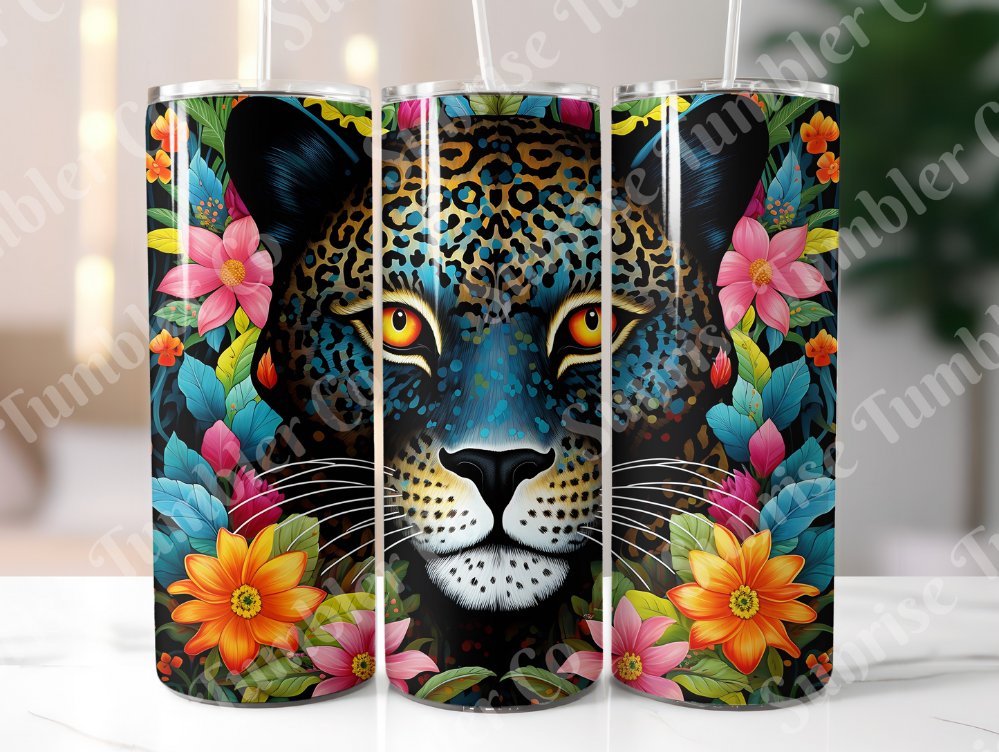 Snow Leopard Variety Part 1 - 20oz and 30oz Tumblers (Glow In The Dark Green And Blue Available)